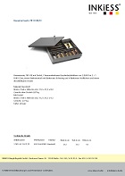 INKESS Geldkassette mit Münzeinsatz und Werbeanzeige